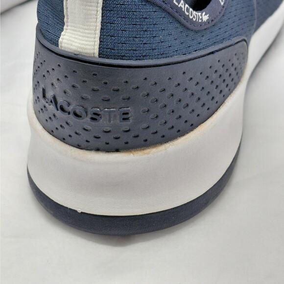 Lacoste Mens Sneaker Size 12 LT Spirit 2.0 Navy Ortholite Comfort Casual Preppy - Picture 14 of 15